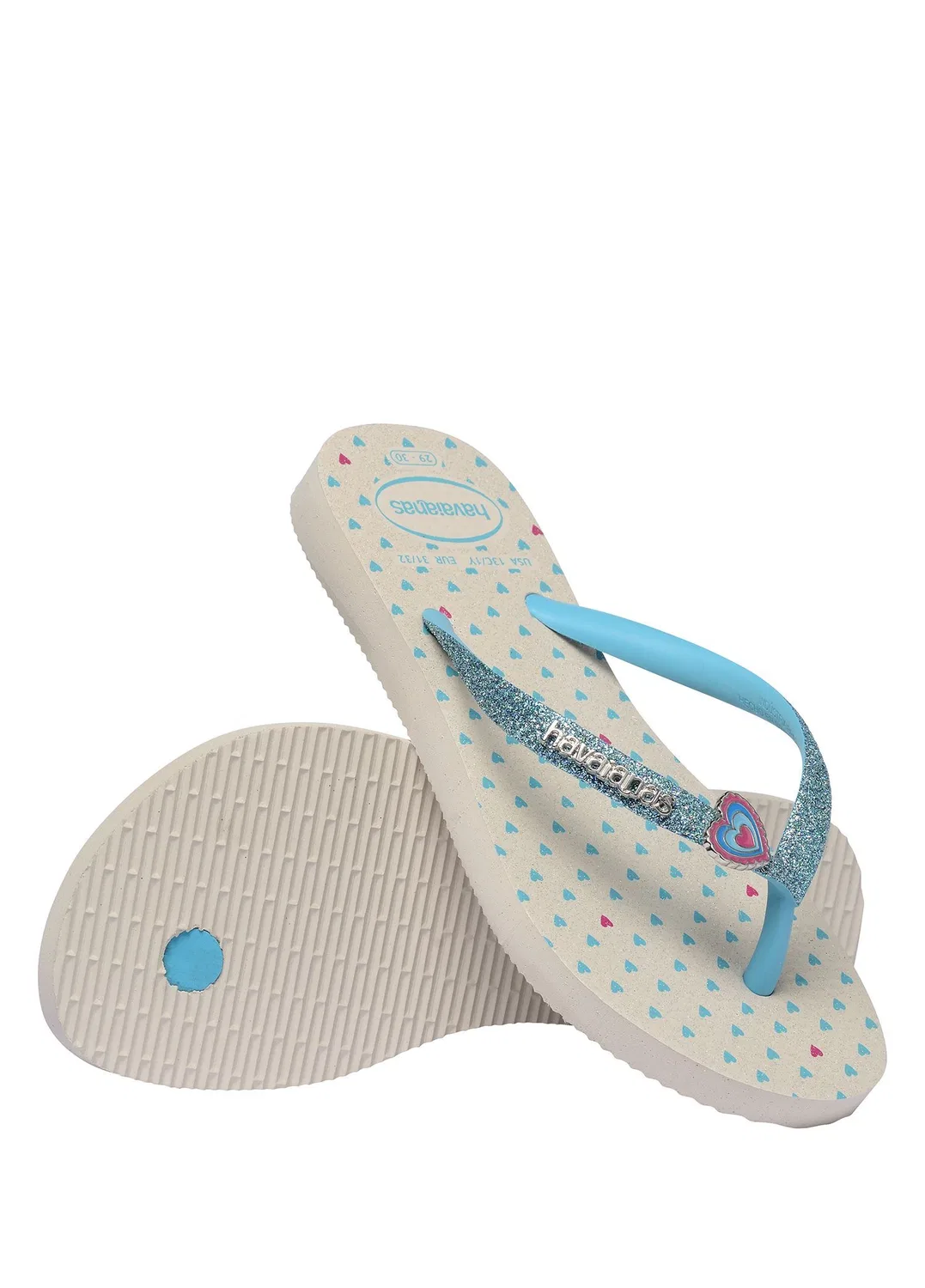 Пляжные сланцы Slim Glitter Havaianas, bej — фото 4