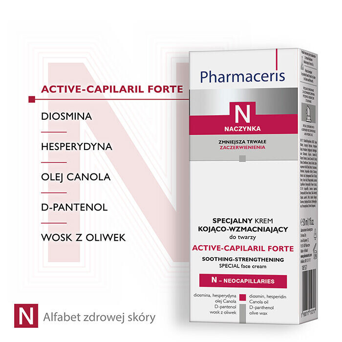 Крем для лица Pharmaceris — N Active-Capilaril Forte специальный успокаивающий и укрепляющий, 30 мл — фото 4