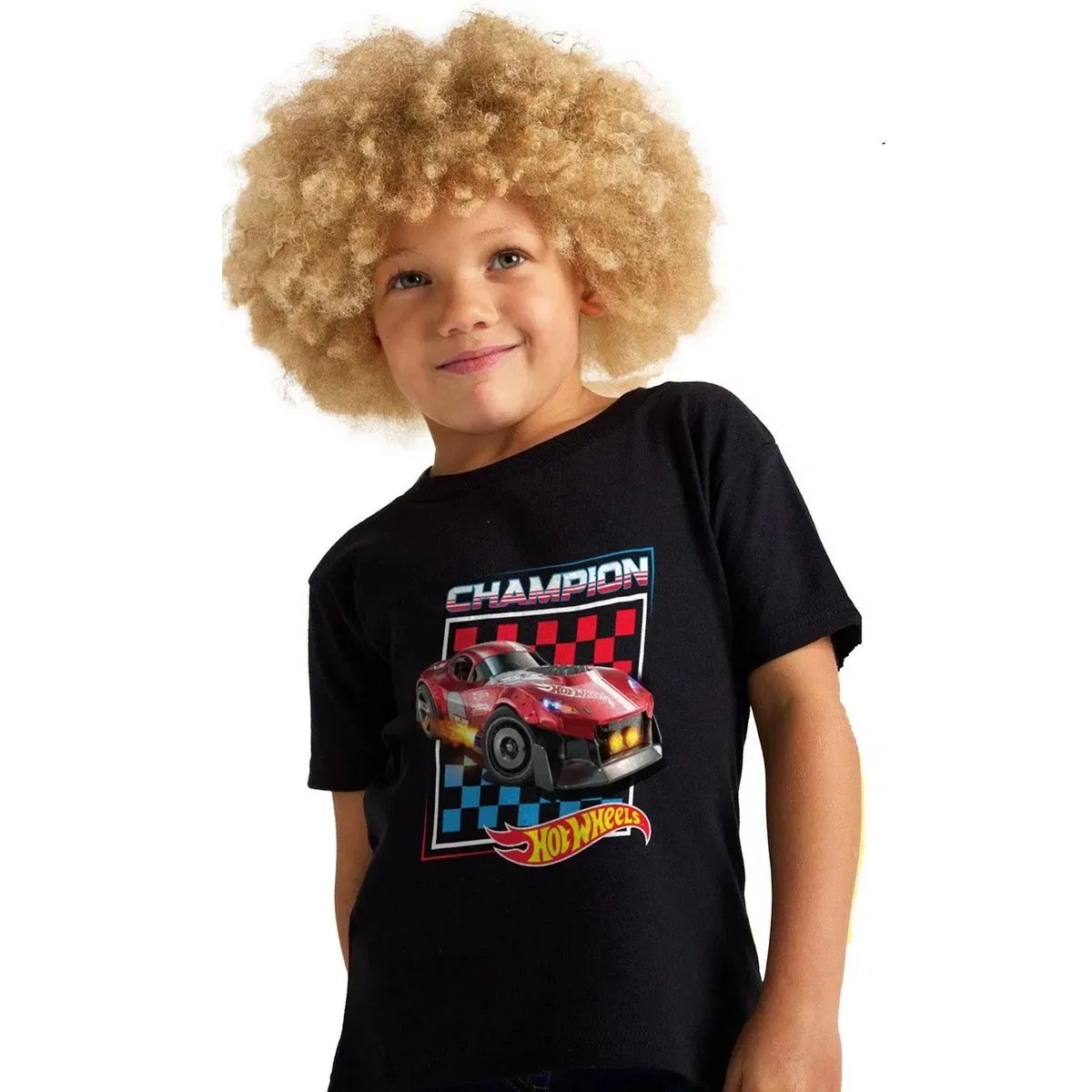 Детская футболка с принтом Make it epic champion Hot Wheels, Multi — фото 2
