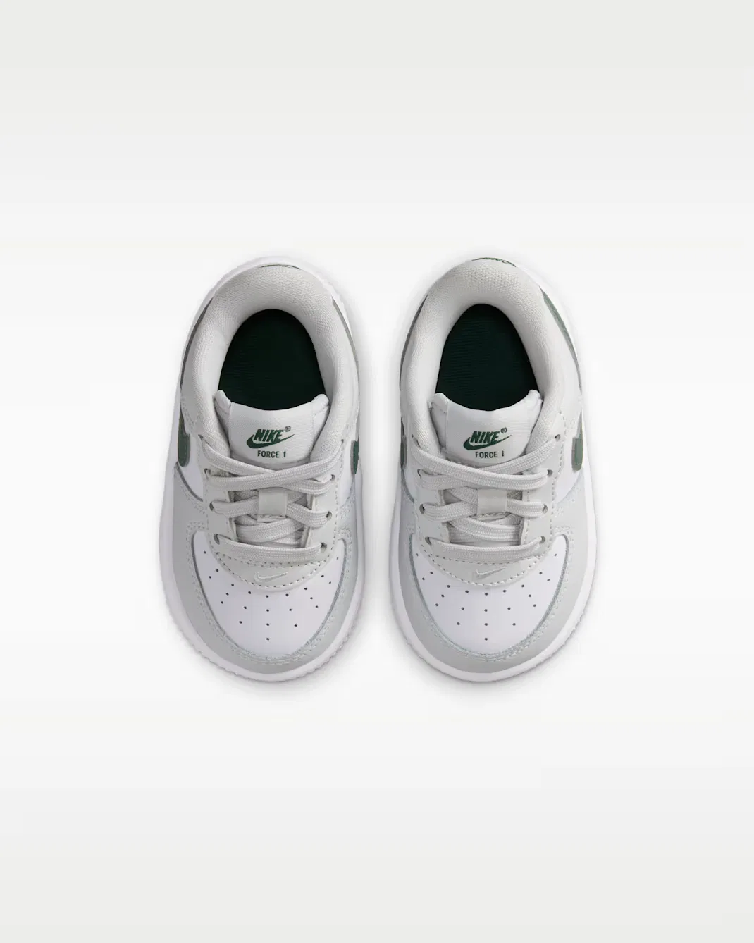 Детская/подростковая обувь Nike Force 1 Low, Photon Dust/Fir/Gum Medium Brown/White — фото 4