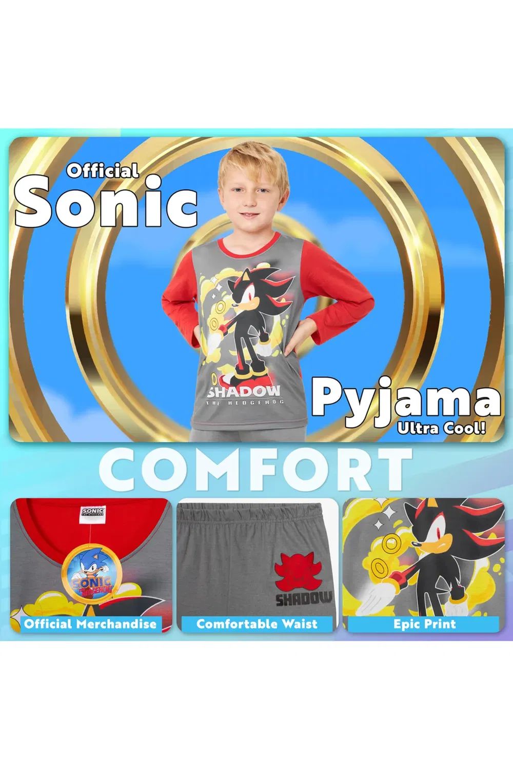 Пижамный комплект Sonic The Hedgehog, Multi — фото 2