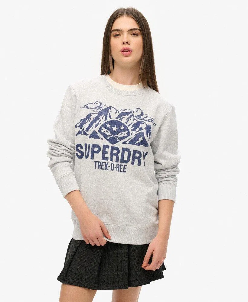 Мужской графический пуловер Lo-fi Outdoors Superdry, Grau