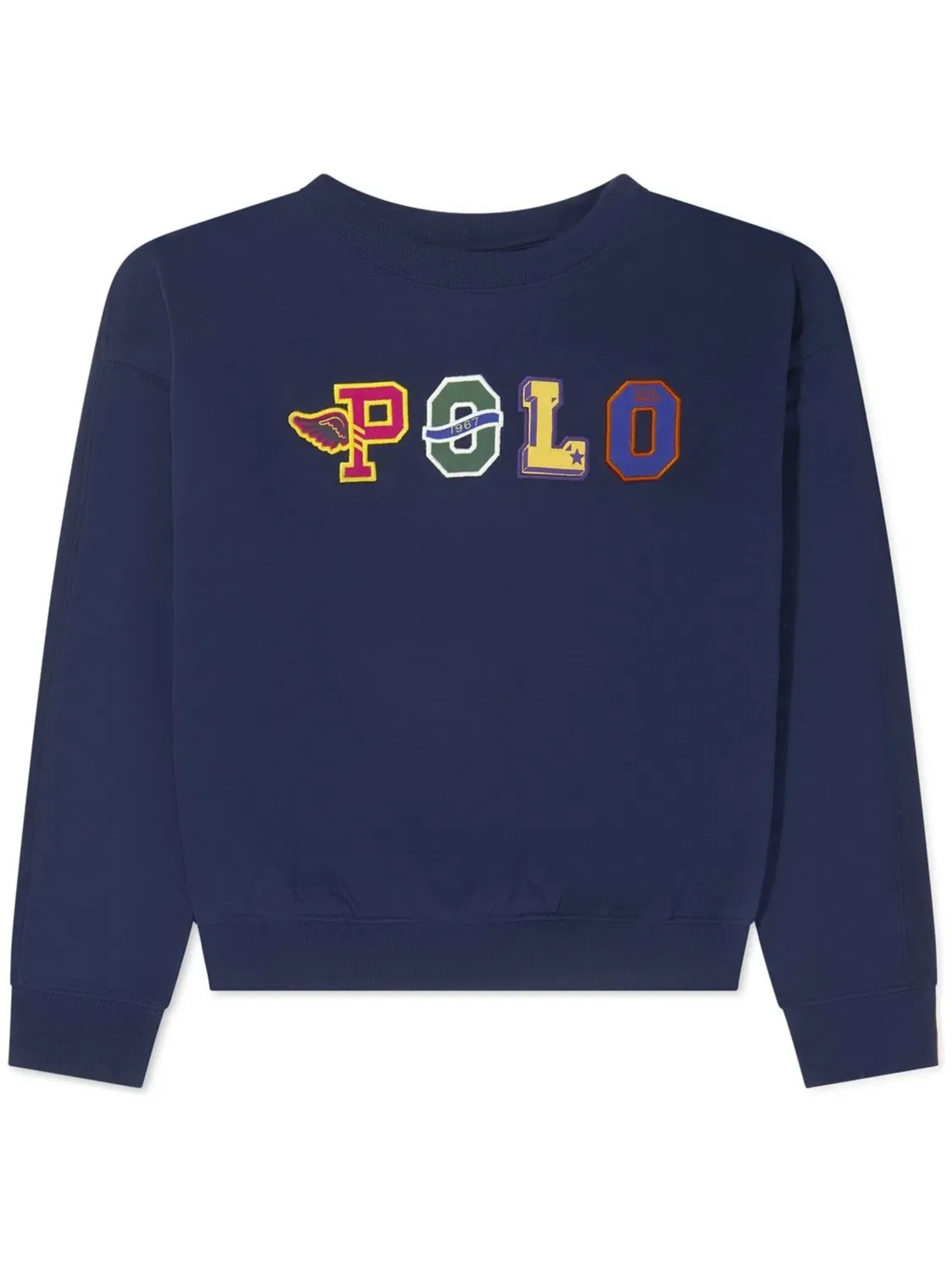 Толстовка с аппликацией логотипа Polo Ralph Lauren, темно-синий