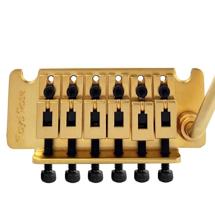 

Тремоло Floyd Rose Non-Fine Tuner Tremolo Bridge Satin Gold Genuine Non-Fine Tuner Tremolo Bridge