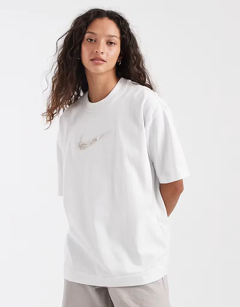 Футболка Nike Luxe с логотипом, белый
