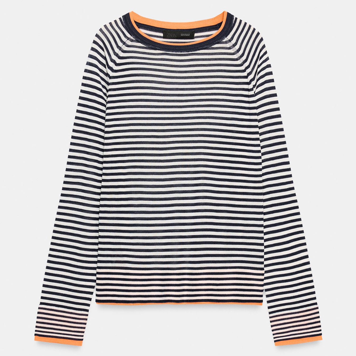 Джемпер Zara Double Knit, черно-белый