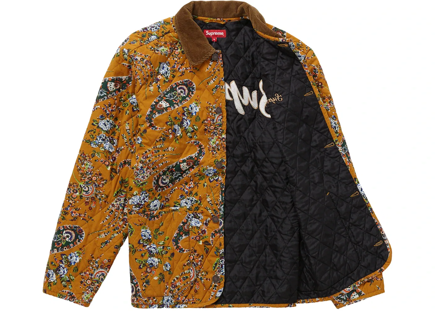 Мужская куртка с принтом Supreme Jacket, Mustard Paisley — фото 2