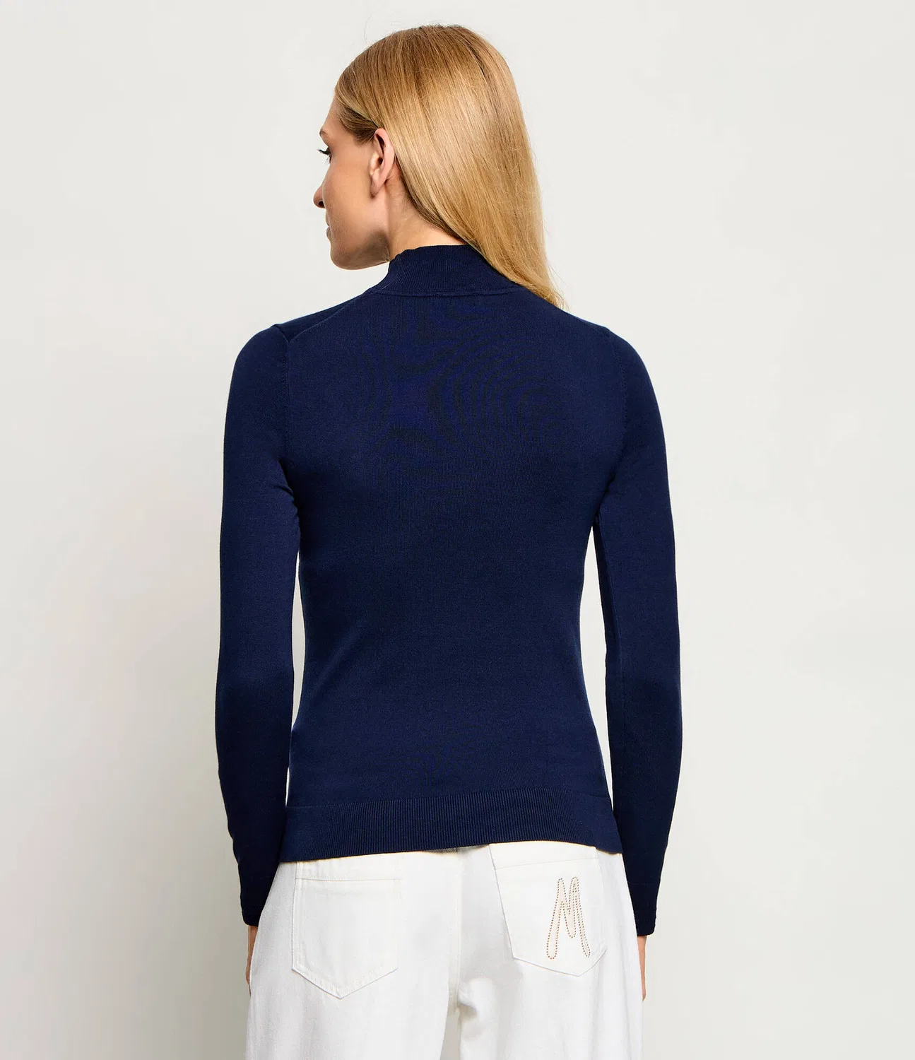 Водолазка укороченная Tommy Hilfiger, темно-синий — фото 3