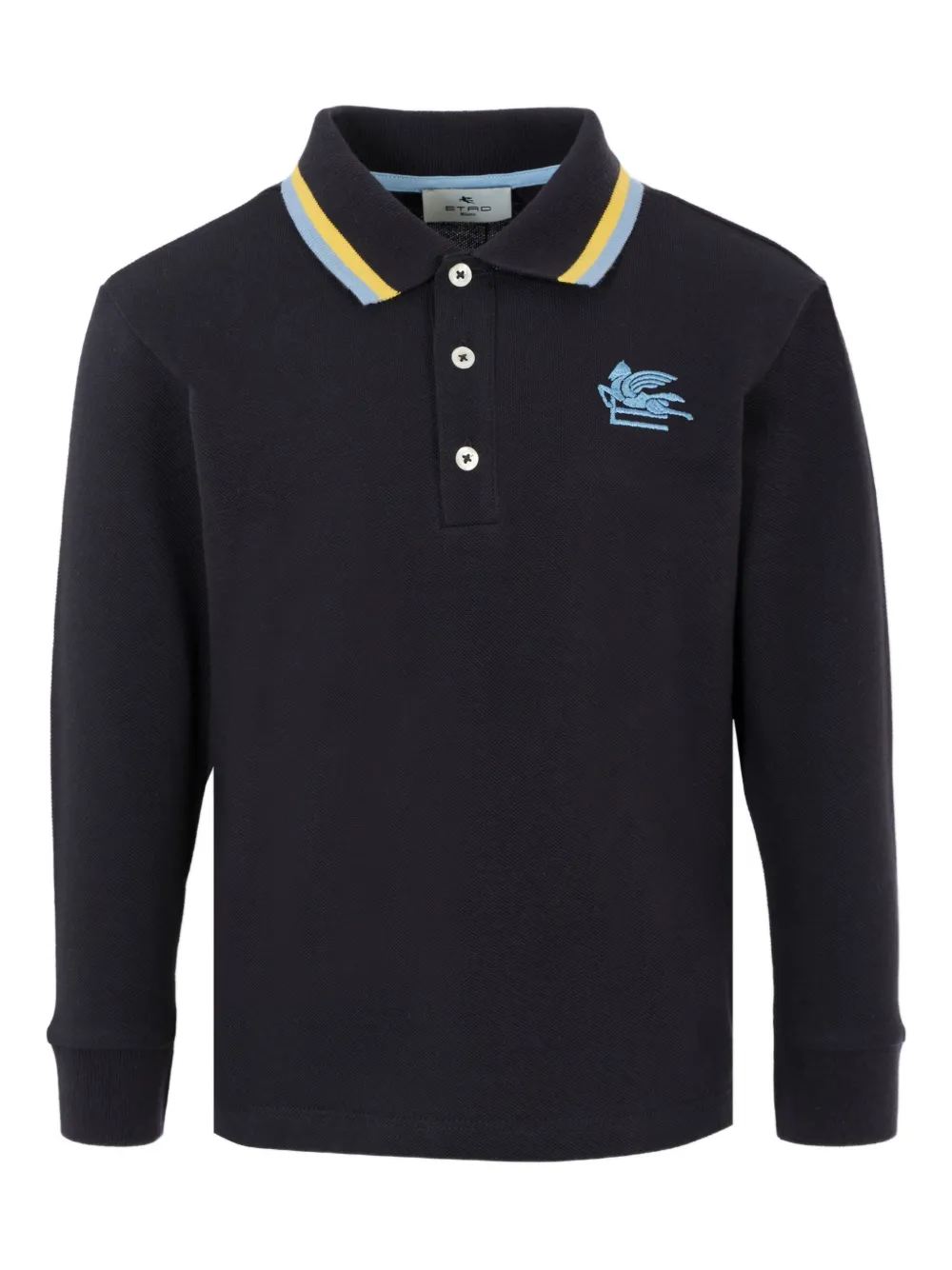 

Рубашка поло с длинными рукавами ETRO KIDS, синий