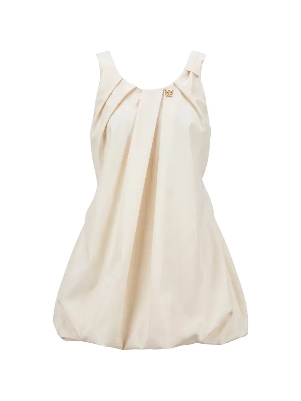Плиссированное платье Pinko Kids, белый