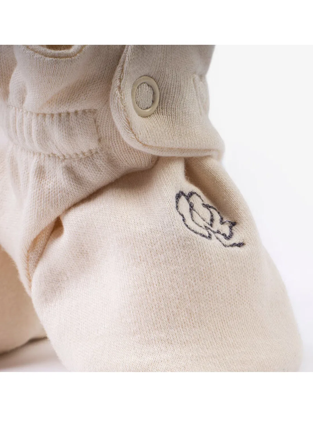 Пинетки на двойном хлопке Caico Cotton, алебастровый — фото 2