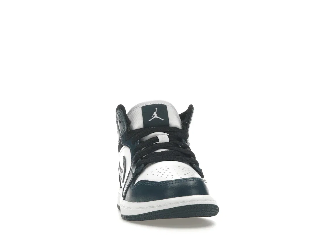 Детские кроссовки с высоким берцем Jordan 1 Mid Armoury Navy Jordan, Armory Navy/Black/White — фото 2