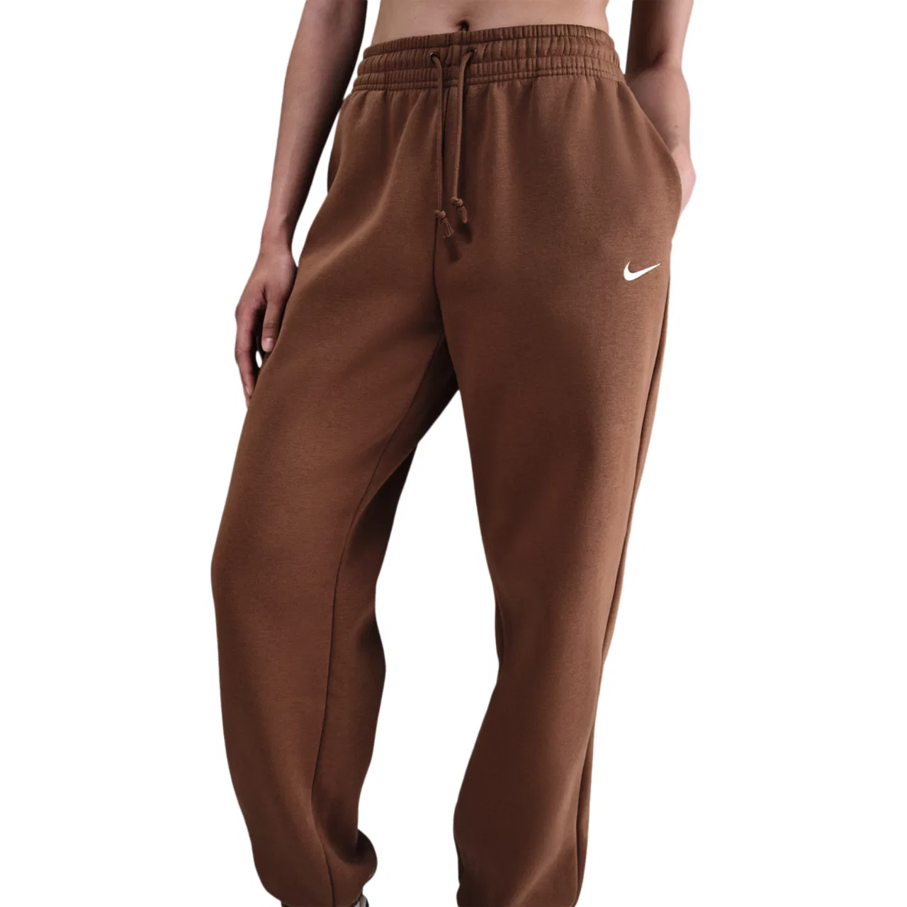 Женские брюки-джоггеры Phoenix HR OS Nike, цвет Fauna Brown/Sail