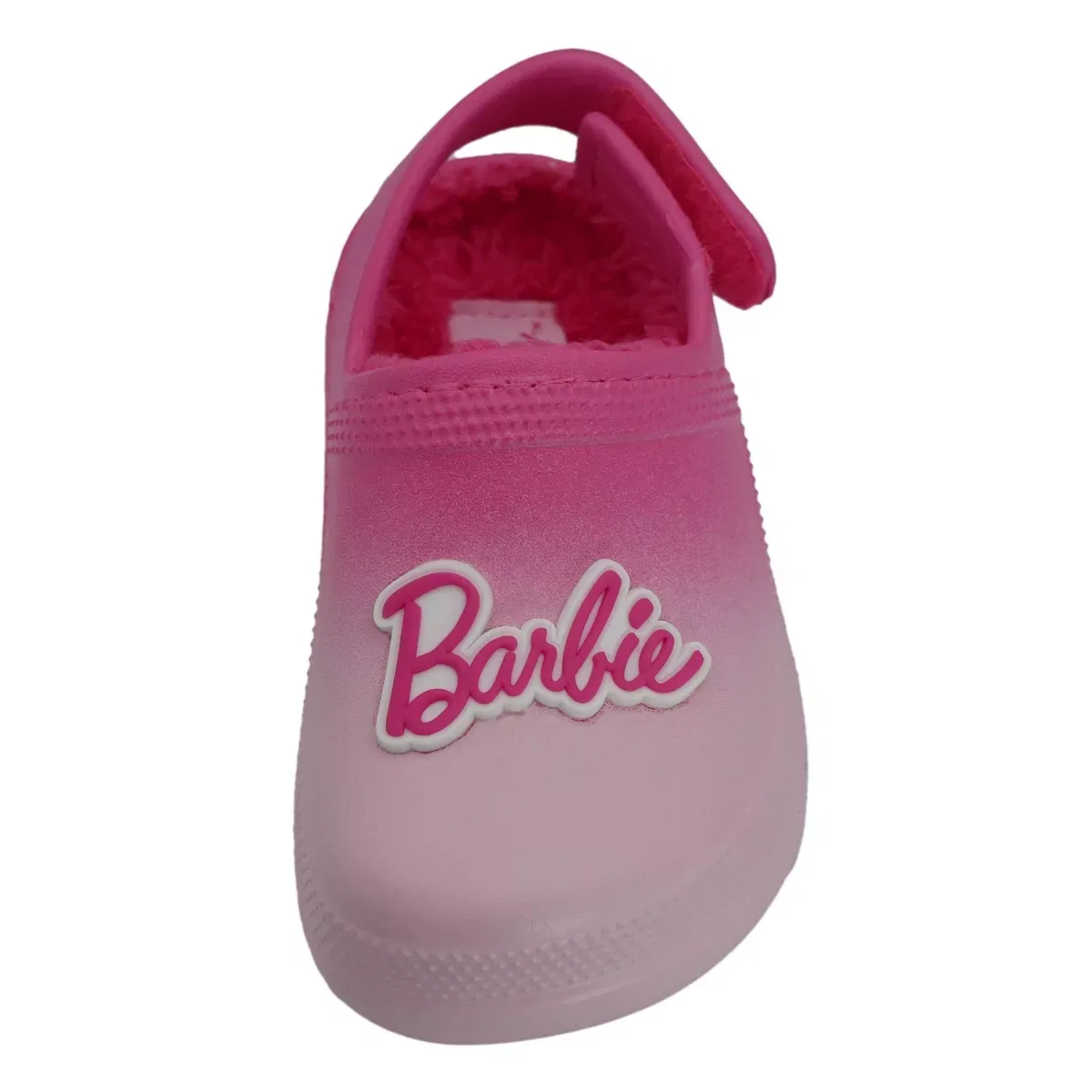 Детские сабо для девочек с искусственным мехом Barbie, Pink Ombre — фото 4