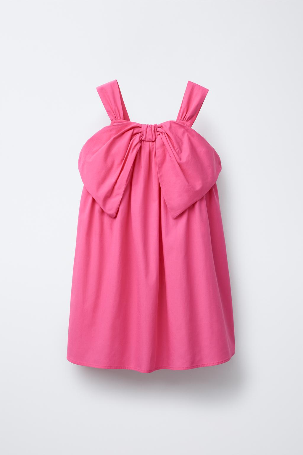 

Платье с макси-бантом ZARA, цвет Fuchsia