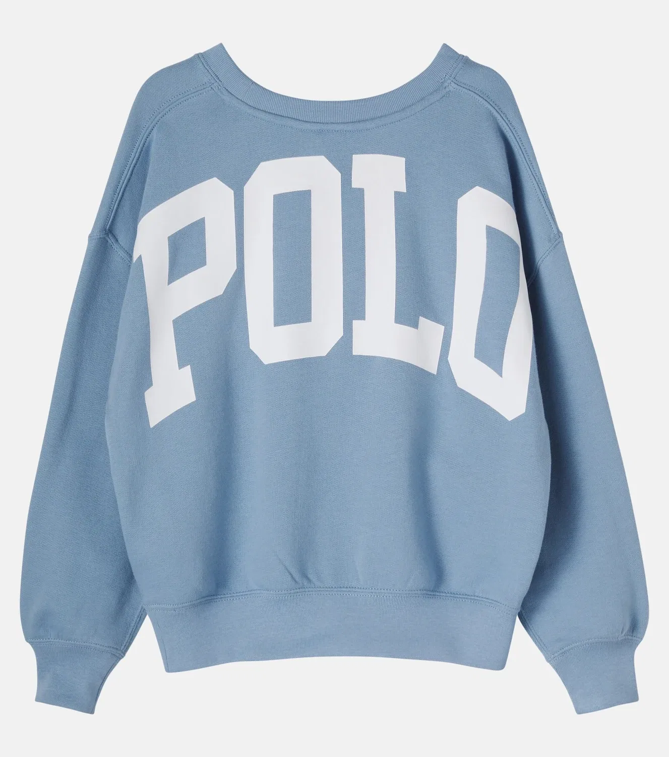 Толстовка хлопковая с принтом Polo Ralph Lauren Kids, синий — фото 3