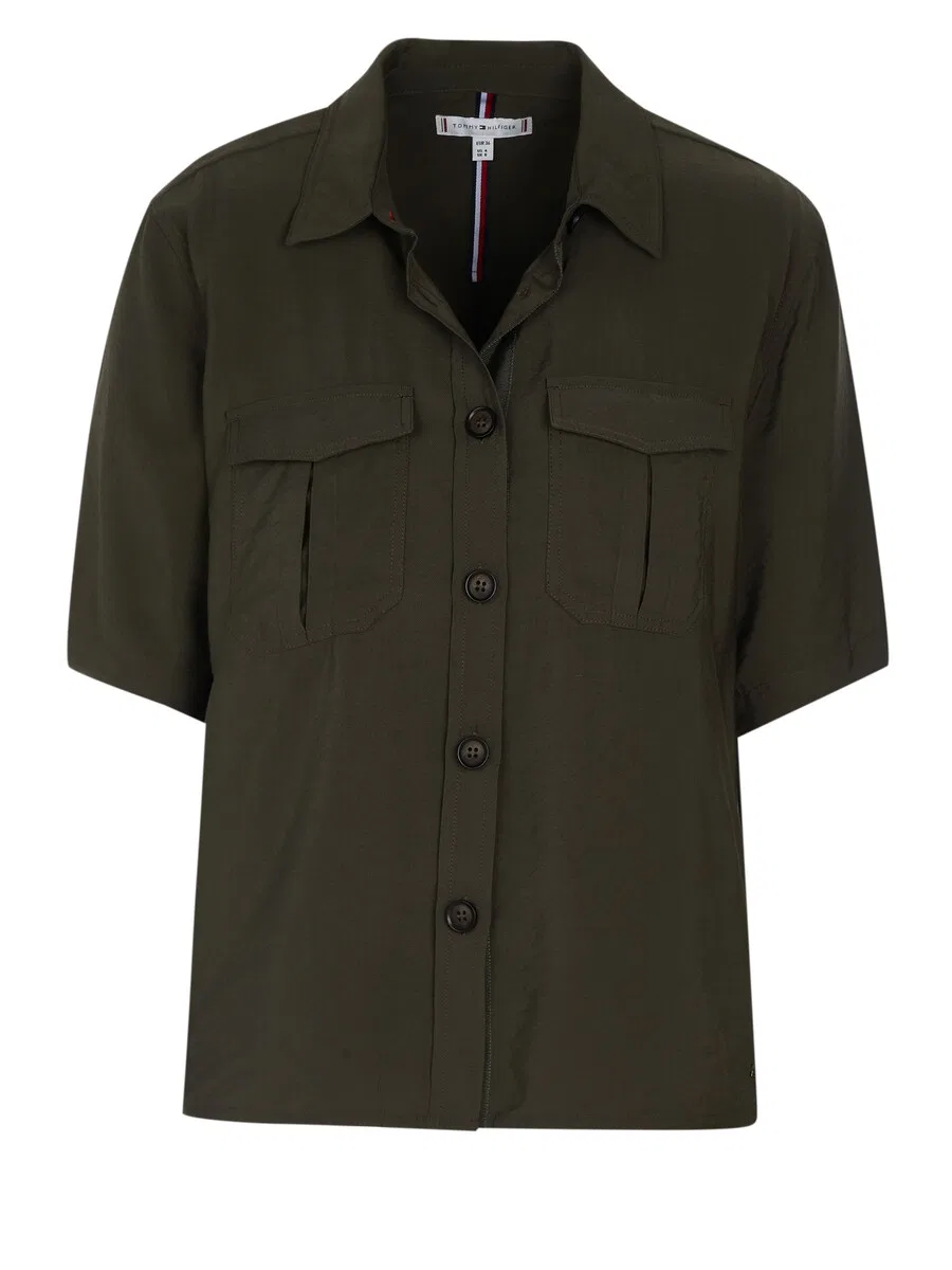 Блузка TOMMY HILFIGER цвета хаки