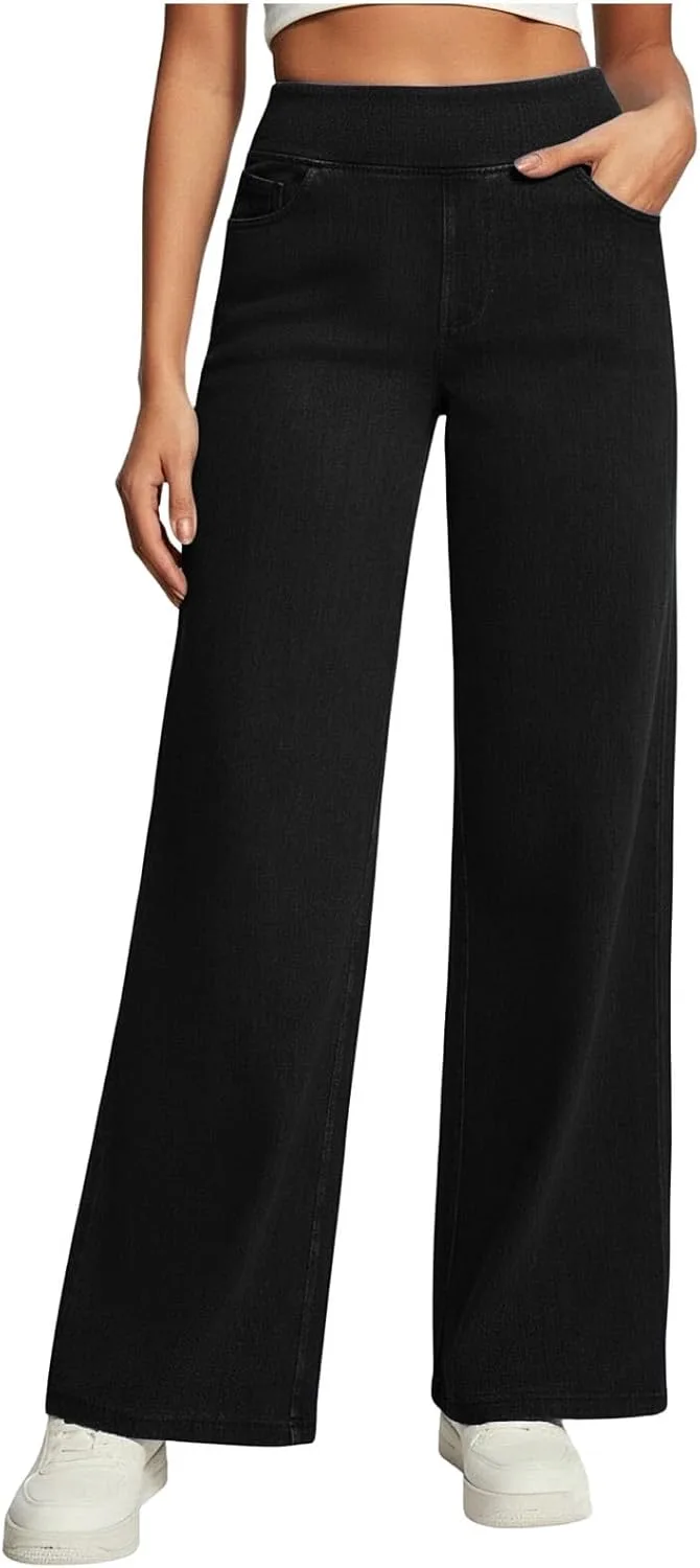 

Женские джинсы Wide Leg с высокой посадкой и эффектом подтяжки