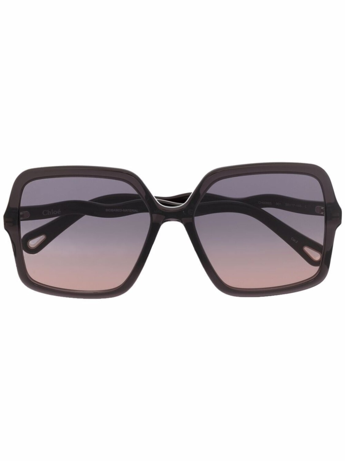 

Солнцезащитные очки в квадратной оправе Chloé Eyewear, серый