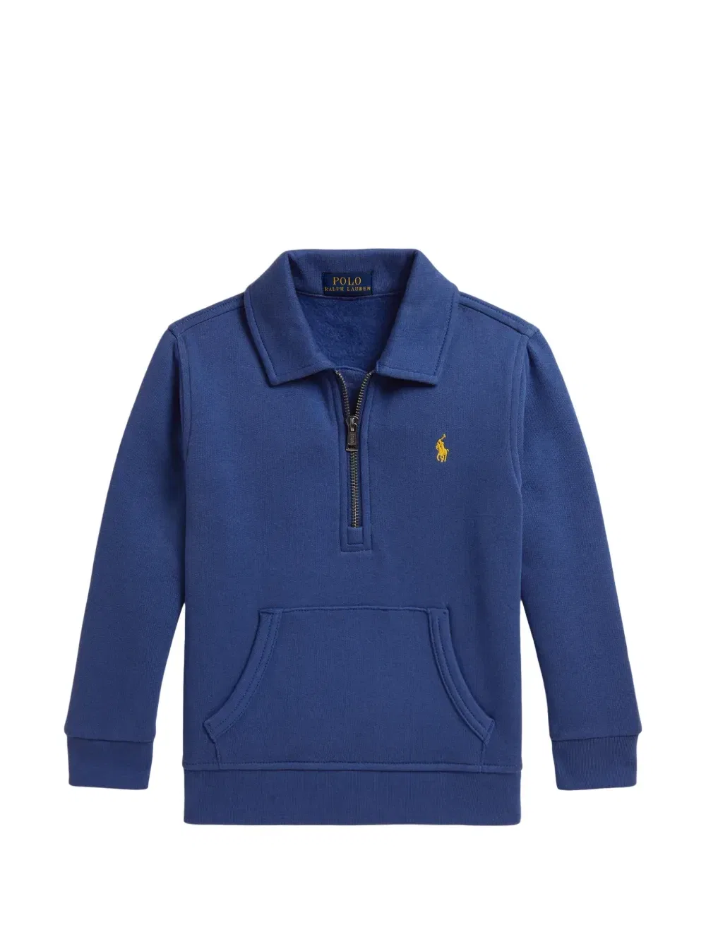 Толстовка с молнией и вышивкой Pony Polo Ralph Lauren Kids, синий