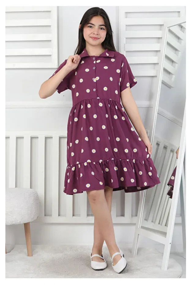 Детское платье для девочек с принтом Daisy patterned My Kids Wear, Purple