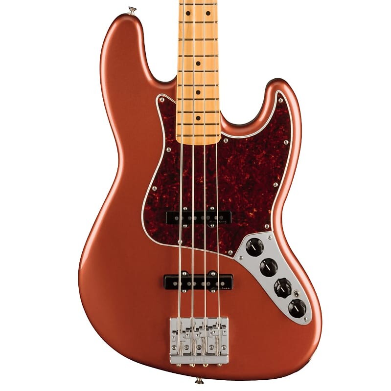 

Fender Player Plus Active Jazz Bass — Aged Candy Apple Red с кленовой накладкой