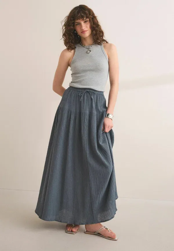Комплект юбок maxi skirt Next, chocolate brown, khaki, коричневый/хаки/шоколадный