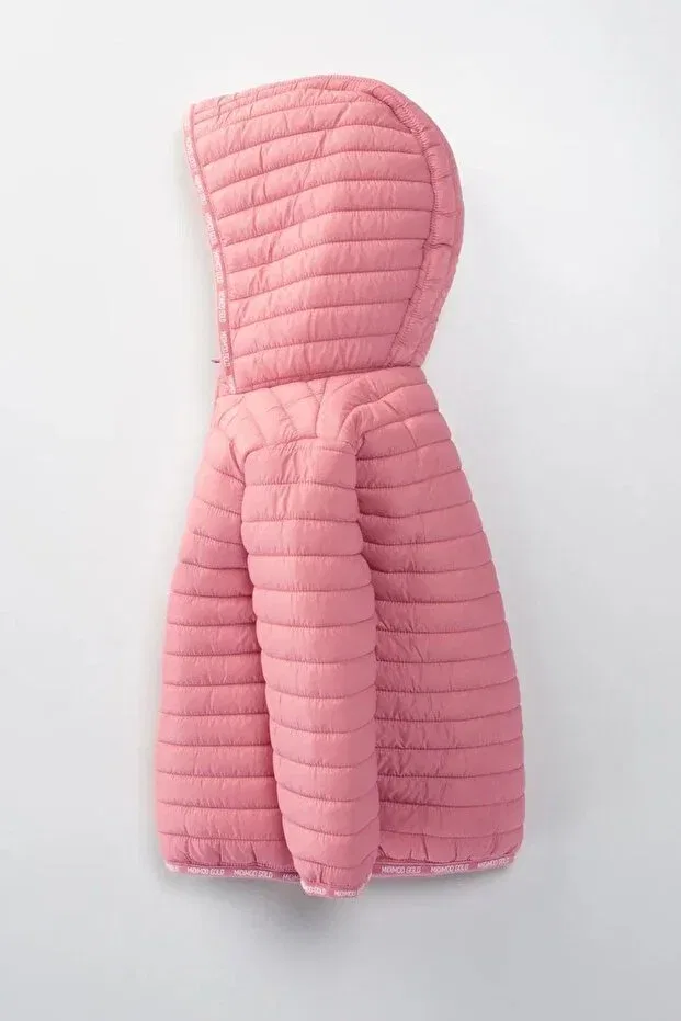 Детское пальто для девочек стеганое Minigimin Cicileri, Pink-53567 — фото 2