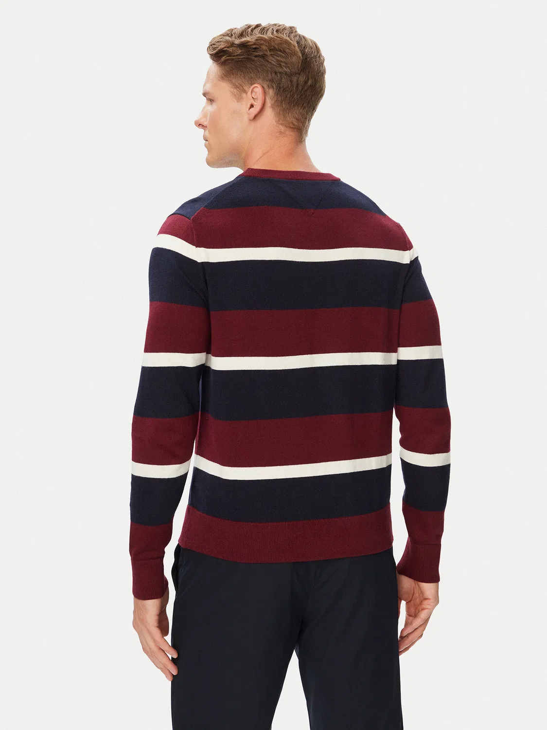 Мужской пуловер стандартного кроя Pima Tommy Hilfiger, разноцветный — фото 3