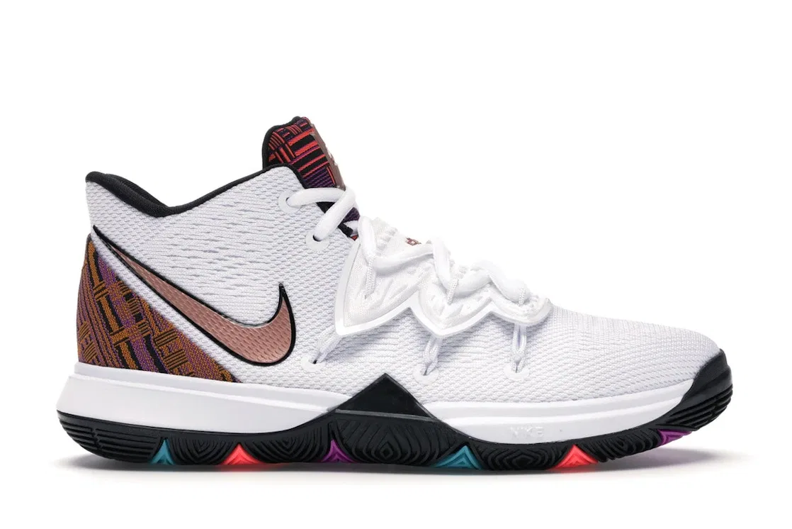 Детские кроссовки для баскетбола Nike Kyrie 5, White/Multi-Color