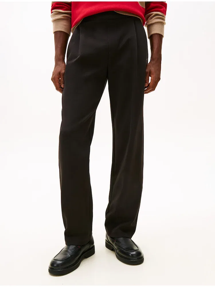 Брюки спортивные, мягкие, модель Sweatpants TOMMY HILFIGER, Black — фото 3