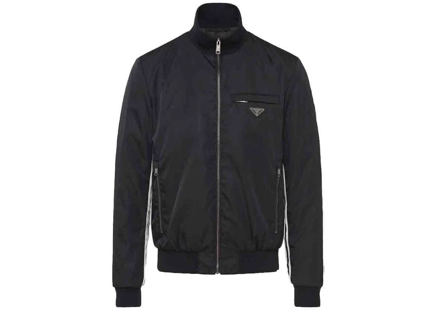 Унисекс куртка-бомбер с принтом Adidas for Prada Re-Nylon Track Jacket, Black