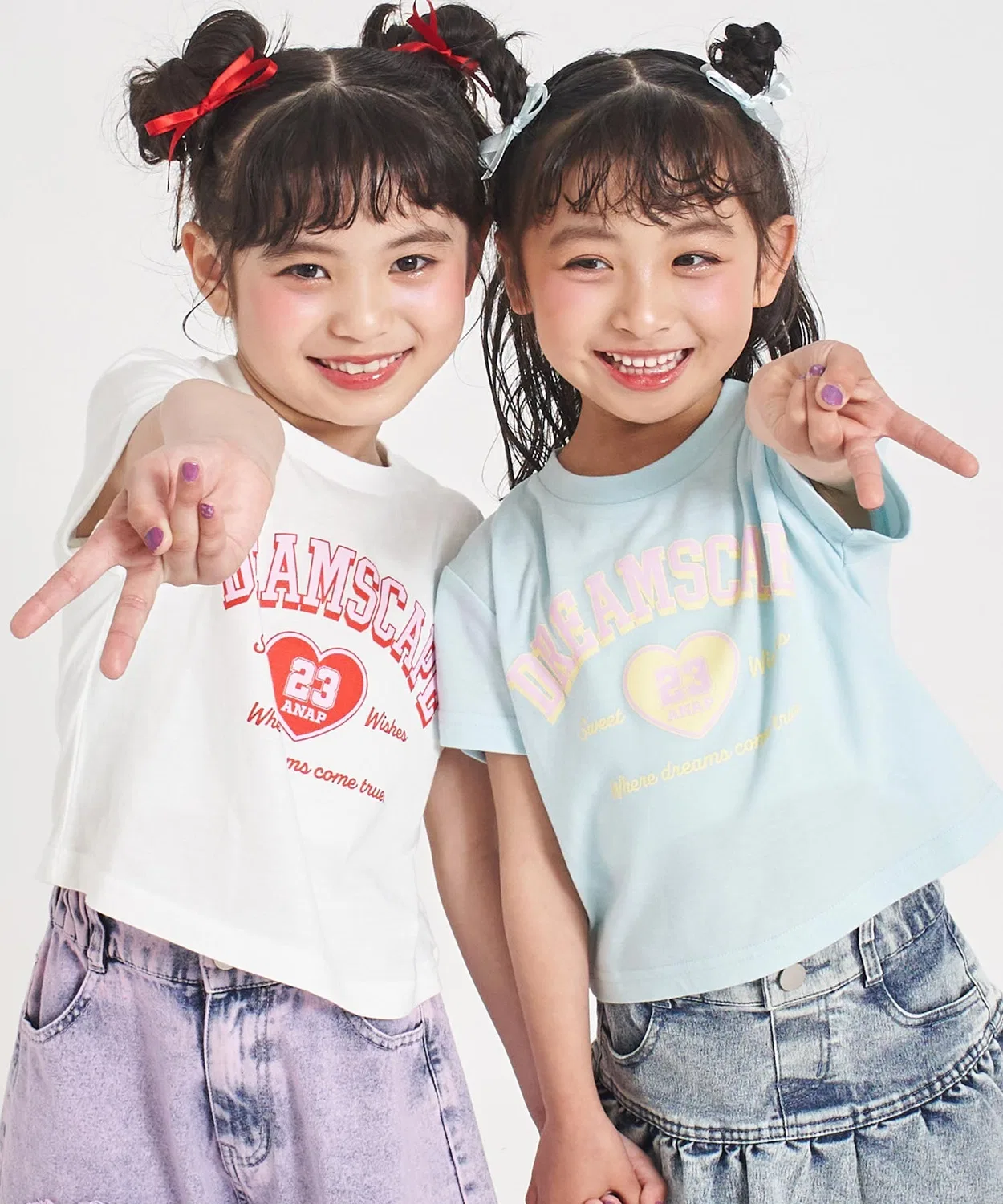 Детская футболка с принтом College Heart Print ANAP kids, Белый — фото 2