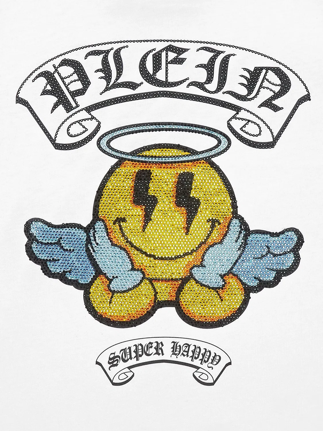 Футболка с принтом «Улыбка» Philipp Plein, белый — фото 3