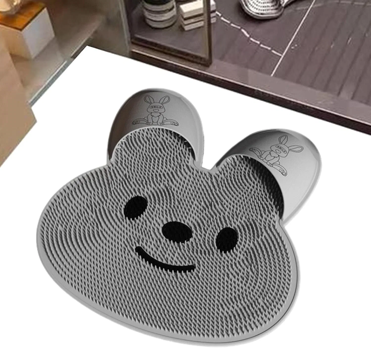 Скребок для ног и спины, Silikon, Grey Generisch