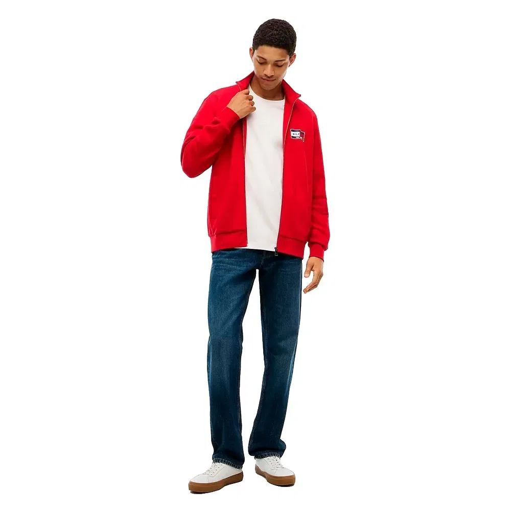 Мужской свитшот с принтом Tommy hilfiger Brand Love Small Flag, Red — фото 4