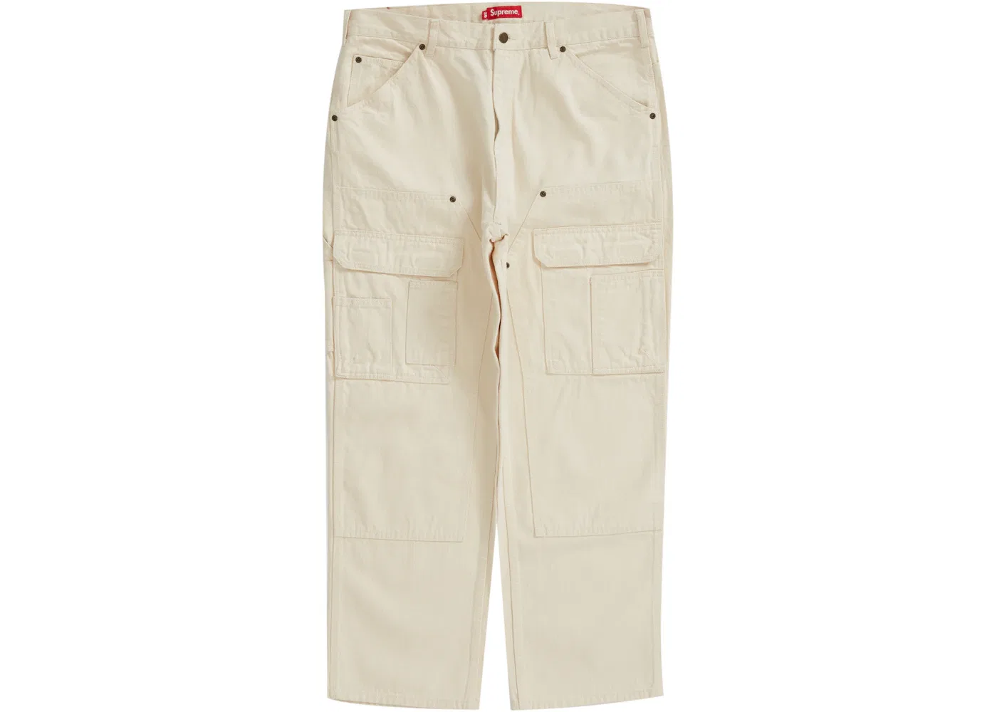 Мужские брюки прямого кроя Supreme Double Knee Denim Utility Pant, Natural