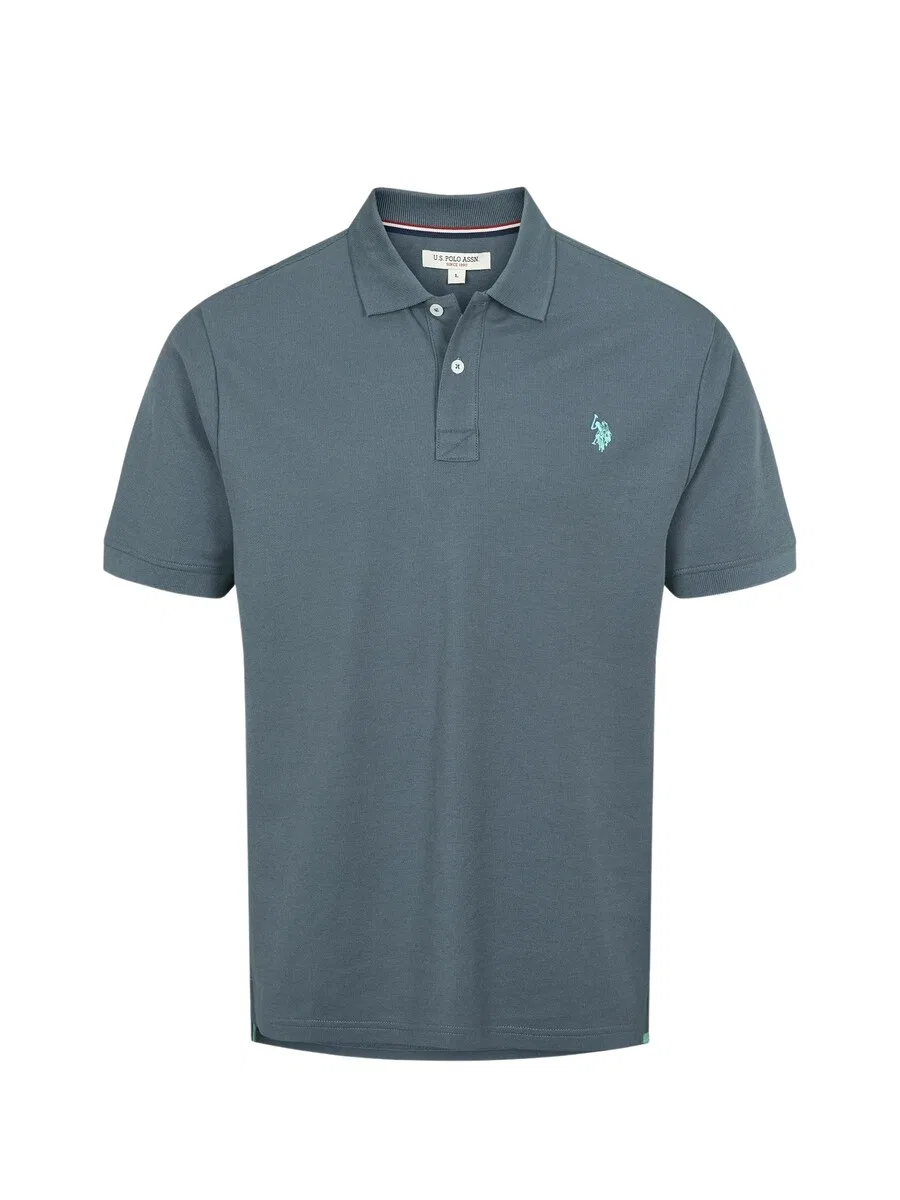 Рубашка на пуговицах стандартного кроя «UMALFRED» синего цвета U.S. Polo Assn.