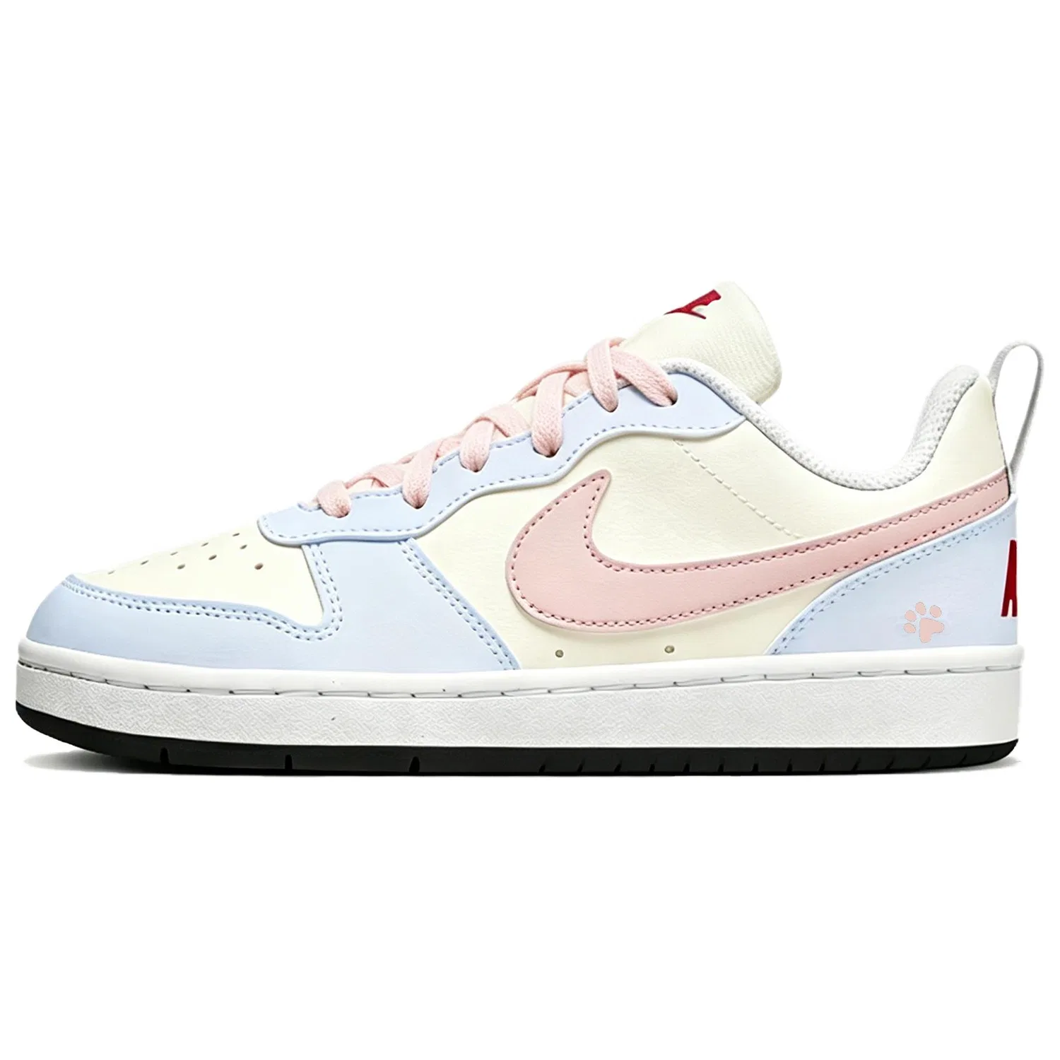 Детские кроссовки для скейтбординга с принтом Court Borough Nike, Light Pink Blue
