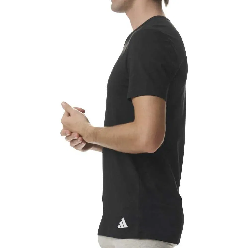 Футболка с коротким рукавом V-образным вырезом Active Flex Cotton 2 шт Adidas, черный — фото 3
