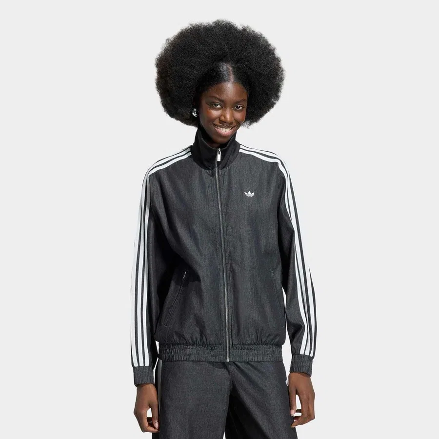 Женская куртка-джинсовка с длинным рукавом Summer Glow Firebird adidas, Черный