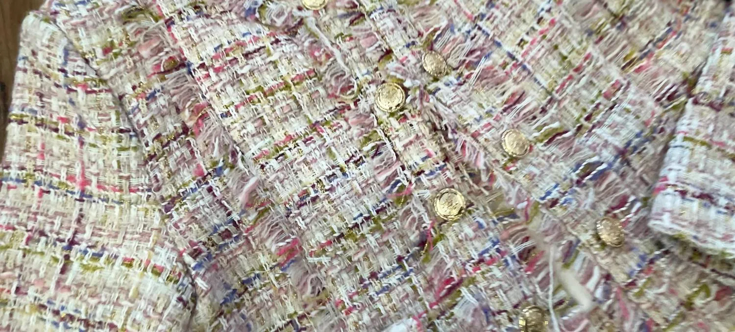 Детский жакет для девочек без подкладки Lurx Boucle Samantha KatieJnyc, Pink Multi — фото 3