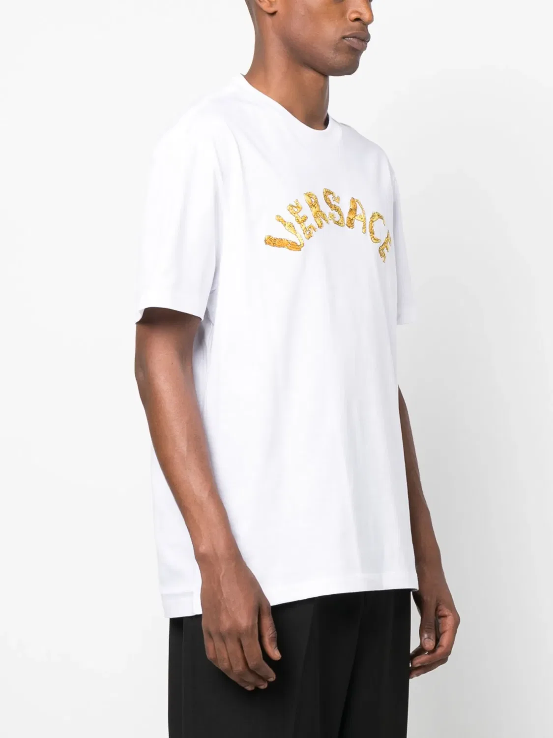 Versace Футболка Seashell Baroque белая — фото 2