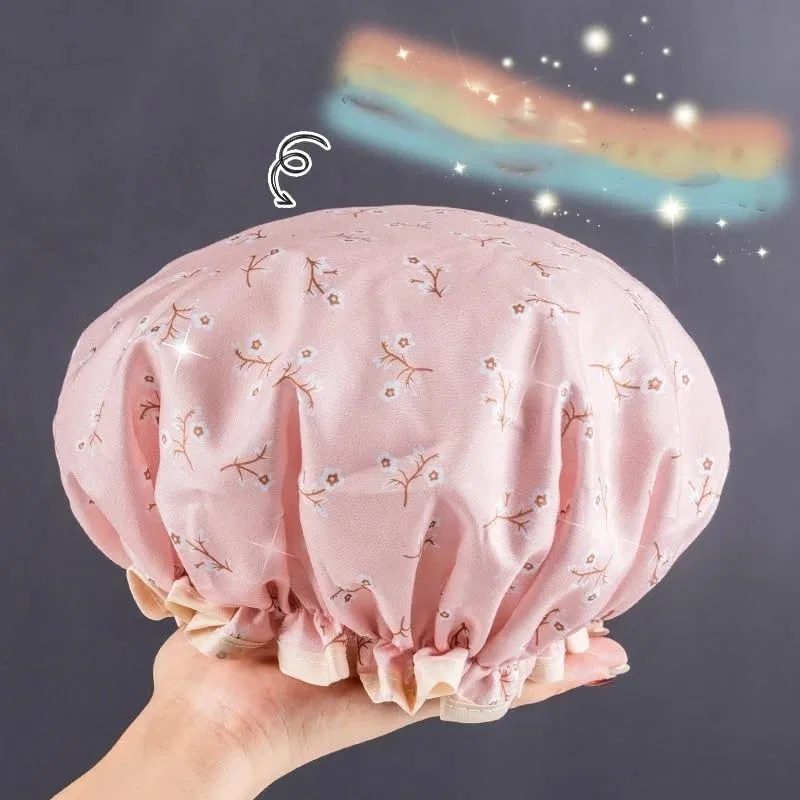 Шапочка для душа, регулируемая, AD-BCrbgen, 1 шт, Pink Plum — фото 3