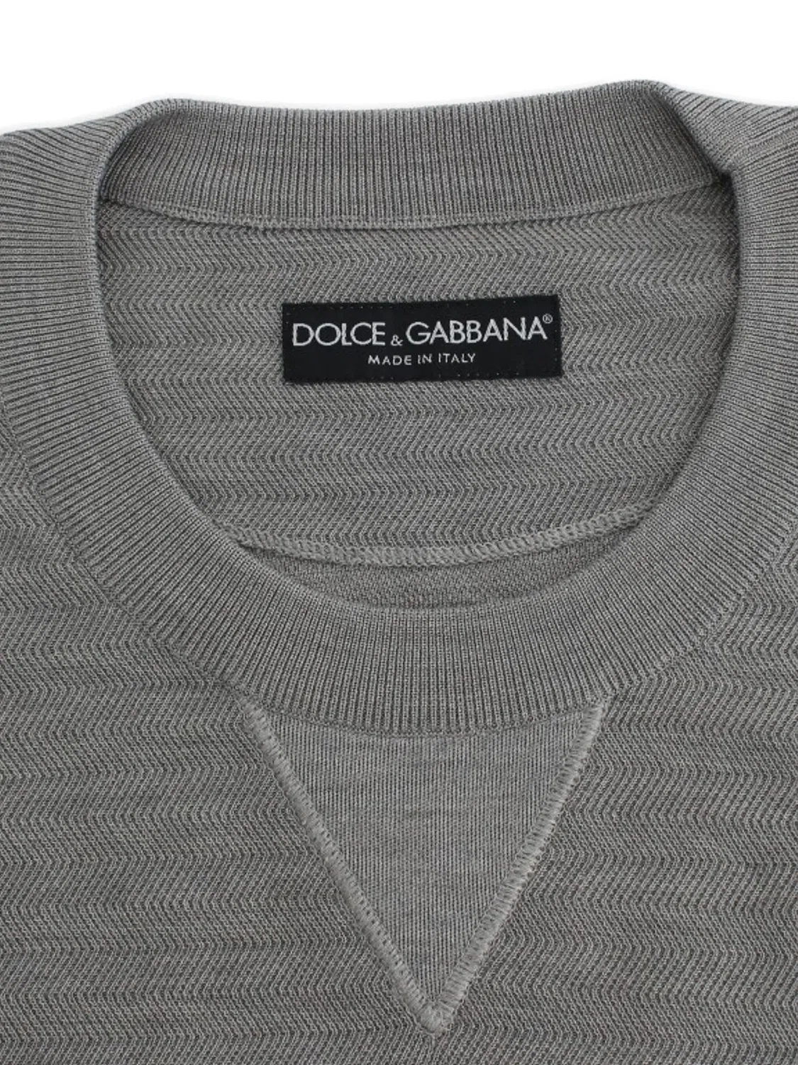 Dolce & Gabbana Свитер шелковый, серый — фото 2