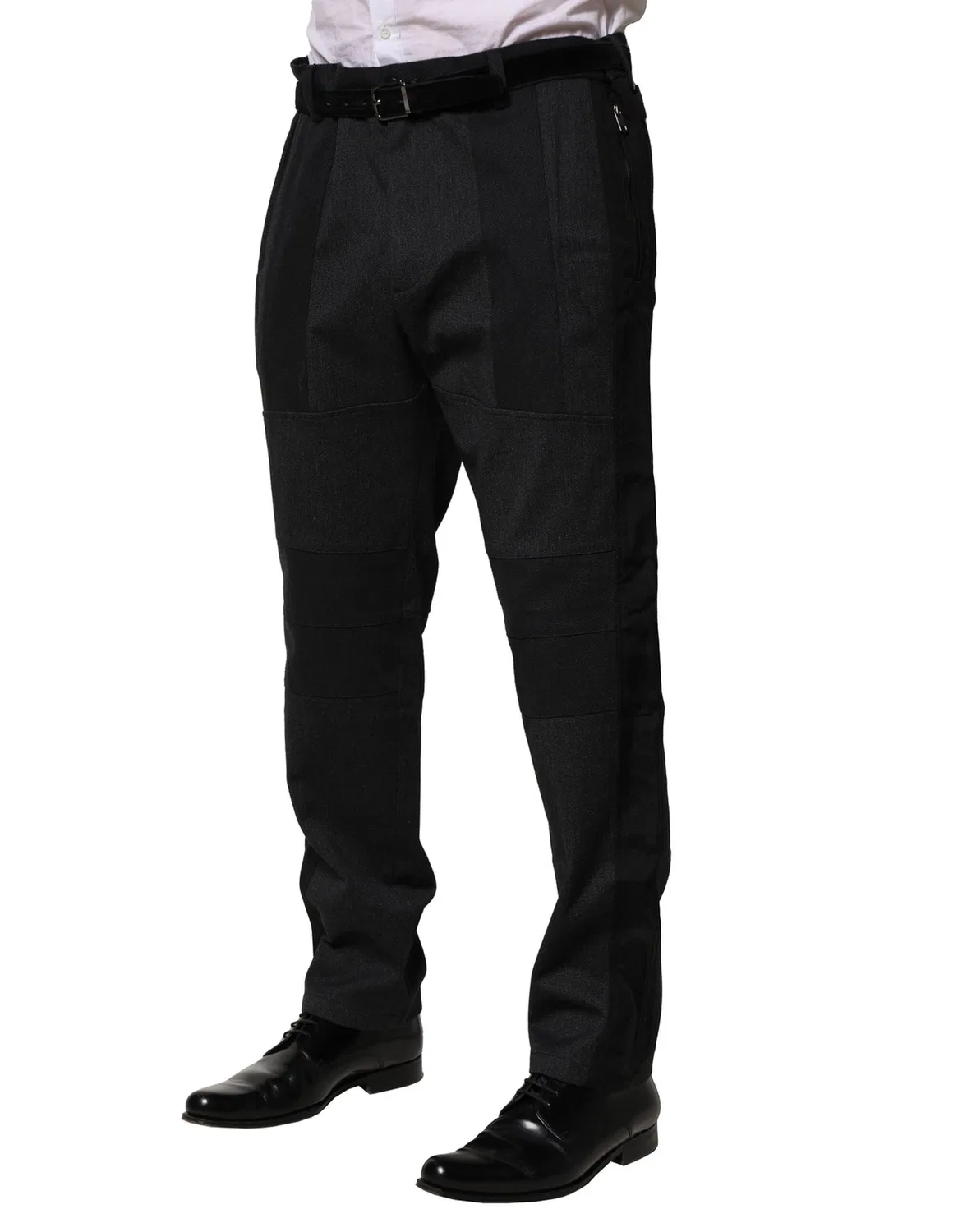 Мужские классические брюки с логотипом Dolce & Gabbana, Black — фото 3