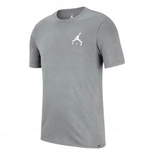 Мужская хлопковая футболка с принтом Jumpman Air, Jordan, Hellgrau