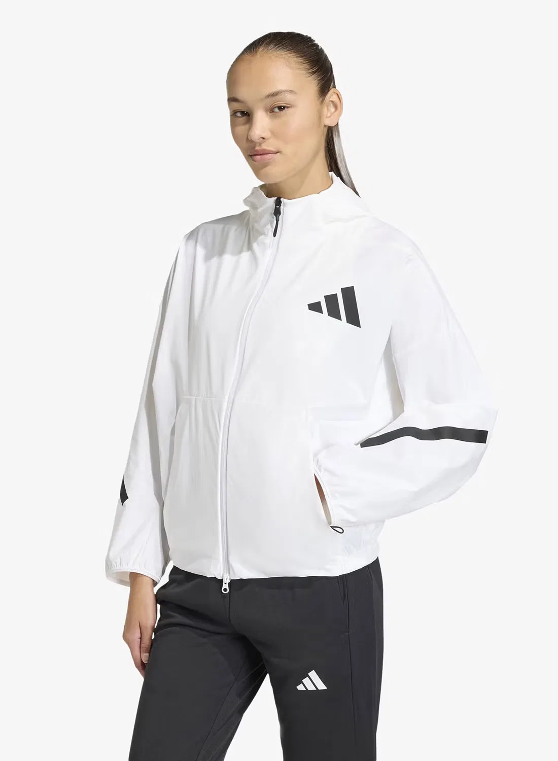 Куртка-ветровка Adidas Z.N.E. woven track jacket, белая