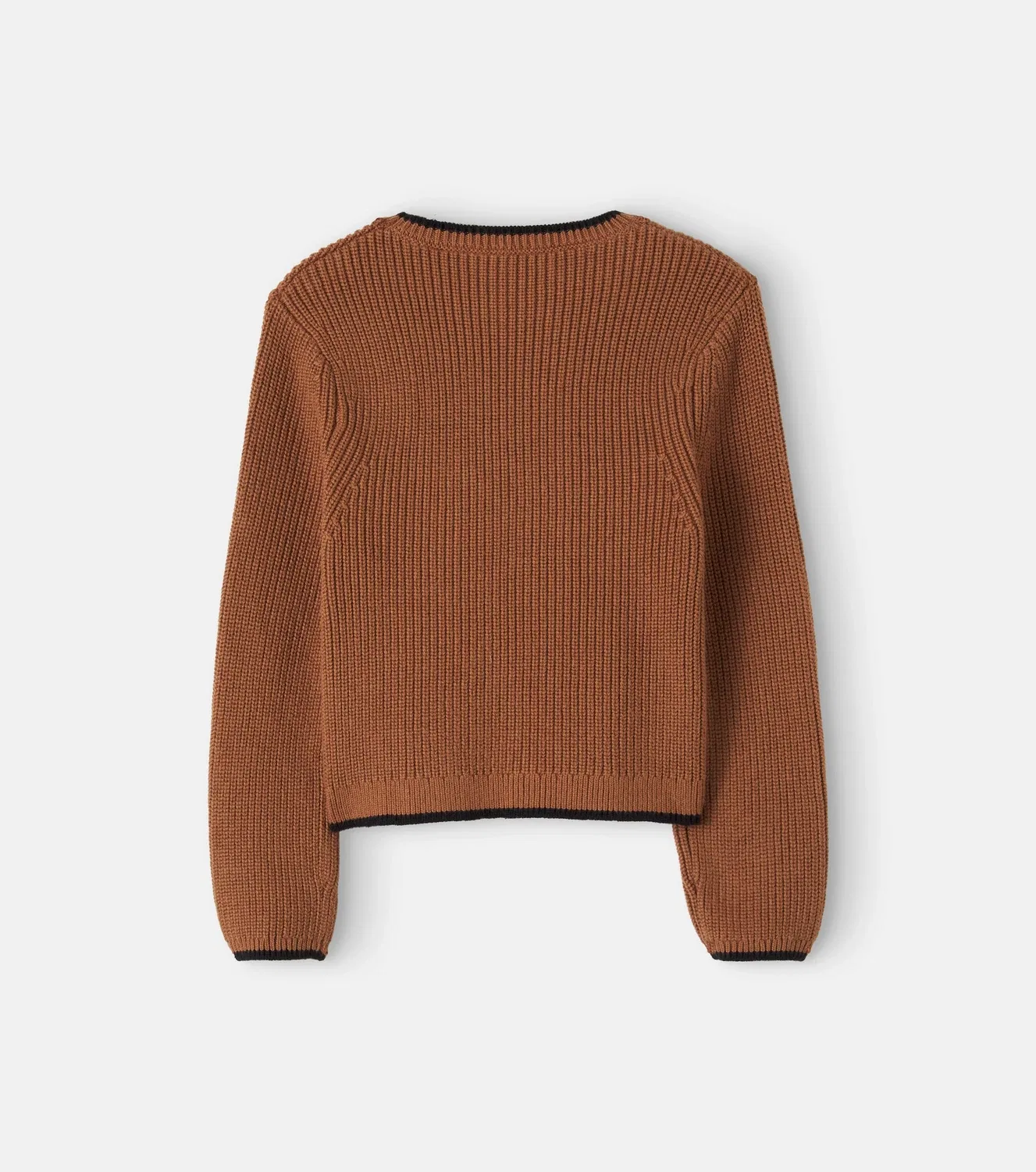 Свитшот с круглым вырезом Thrush Chloé Kids, коричневый — фото 3