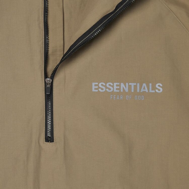 Куртка Fear of God Essentials Half Zip Track Jacket 'Harvest', коричневый — фото 4